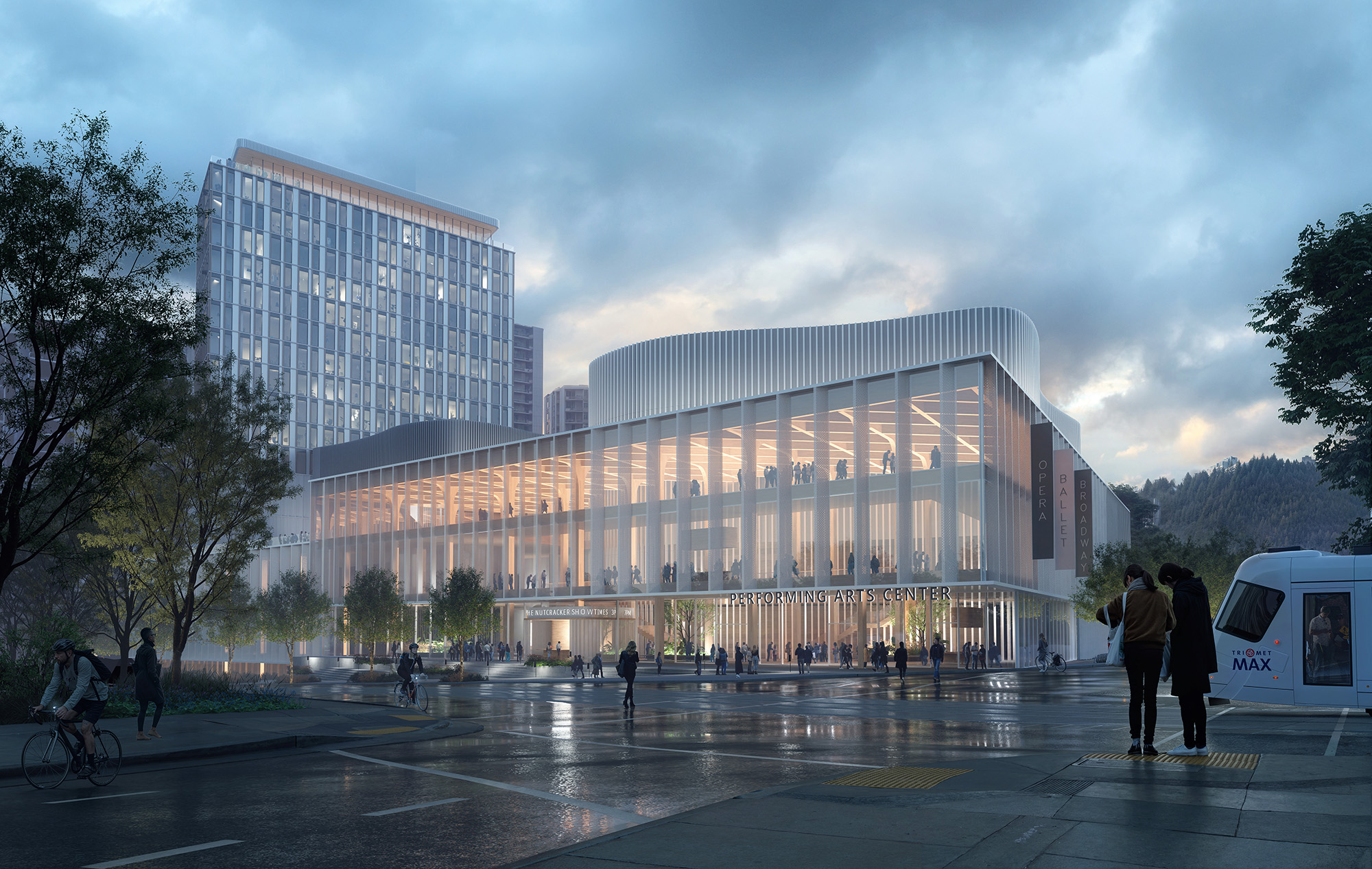 Street view of the proposed Portland Arts + Culture Center 